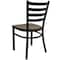 Flash Furniture Black Ladder Chair-Mah Seat, PK2 2-XU-DG694BLAD-MAHW-GG - alternate 9